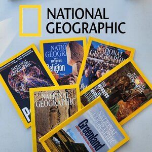 National Geographic Magazine Bundle Lot of 2 Magazines 1960 - 2024 Coffee table